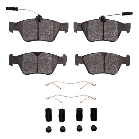 Dynamic Friction Co 3000 Semi-Metallic Brake Pads Hardware Kit, Low Dust, 100% Copper Free, 100% Asbestos-free, Front 1311-0710-01